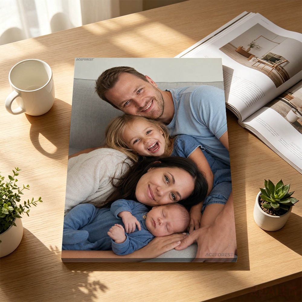 Textiles For Home - ภาพพิมพ์บนผ้าแคนวาส 2D แบบปรับแต่งได้พร้อมกรอบไม้ ภาพครอบครัวหรือคู่รักแบบกำหนดเอง พิมพ์เงา ตกแต่งผนังภายในบ้าน