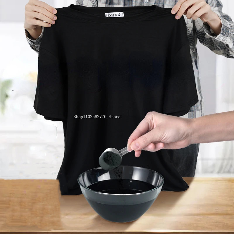 50g สีดําผ้าย้อมเสื้อผ้า Refur - Home Textiles Store บทวิจารณ์และราคา
