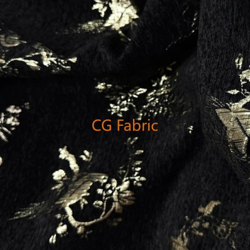 ผ้าไหมเชนิลล์ลายแจ็คการ์ดปักดิ - Home Textiles Luxury Curtains บทวิจารณ์และราคา