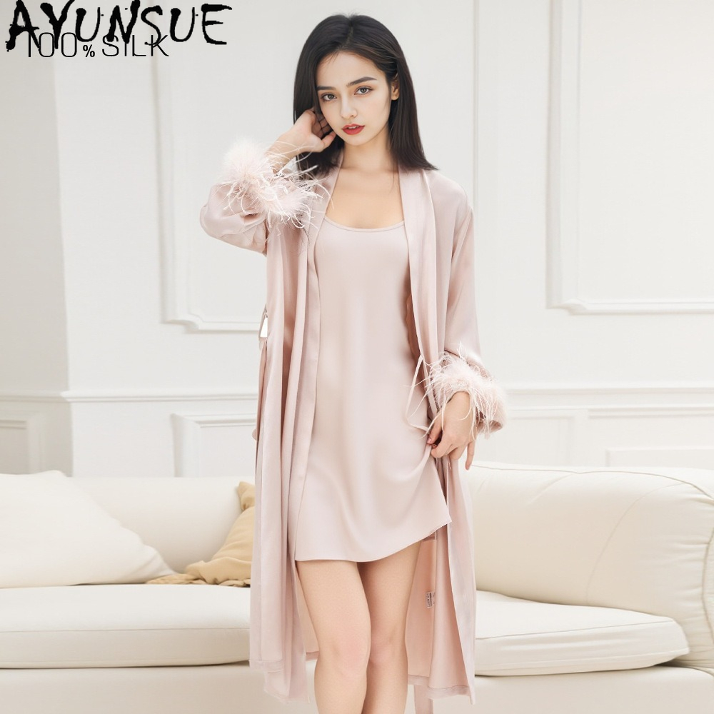 AYUNSUE ชุดคลุมไหมมัลเบอร์รี่แ - Home Textiles Store บทวิจารณ์และราคา