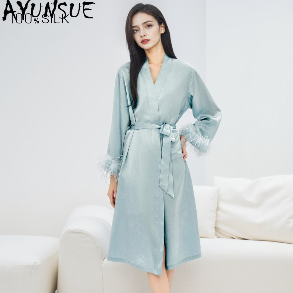 AYUNSUE ชุดคลุมไหมมัลเบอร์รี่แ - Home Textiles Store บทวิจารณ์และราคา