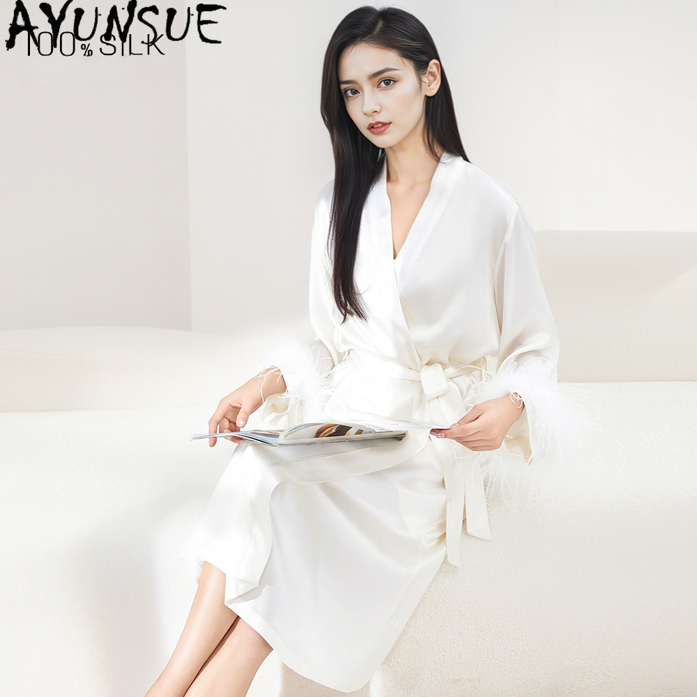 AYUNSUE ชุดคลุมไหมมัลเบอร์รี่แ - Home Textiles Store บทวิจารณ์และราคา