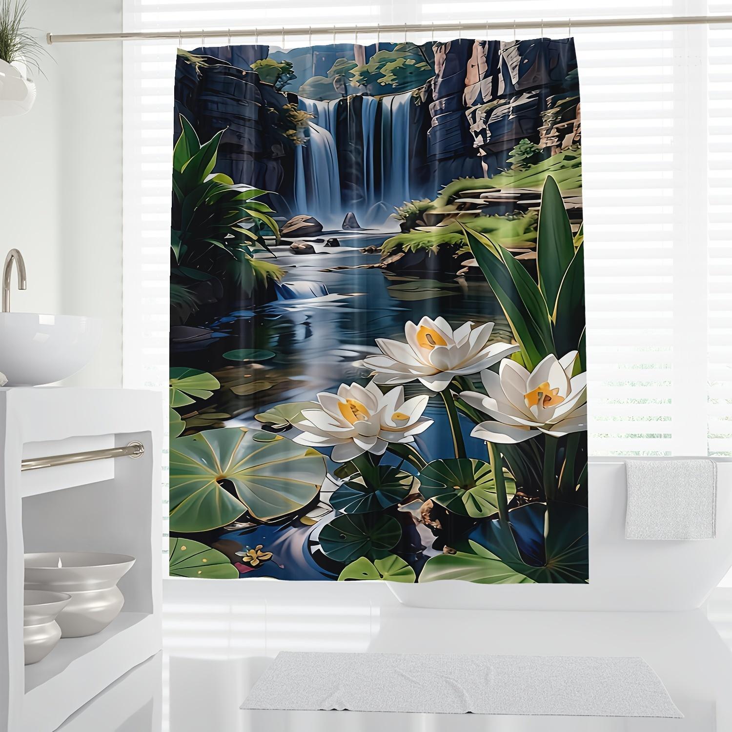 ผ้าม่านอาบน้ำโพลีเอสเตอร์กันน้ - Home Textiles Luxury Curtains บทวิจารณ์และราคา
