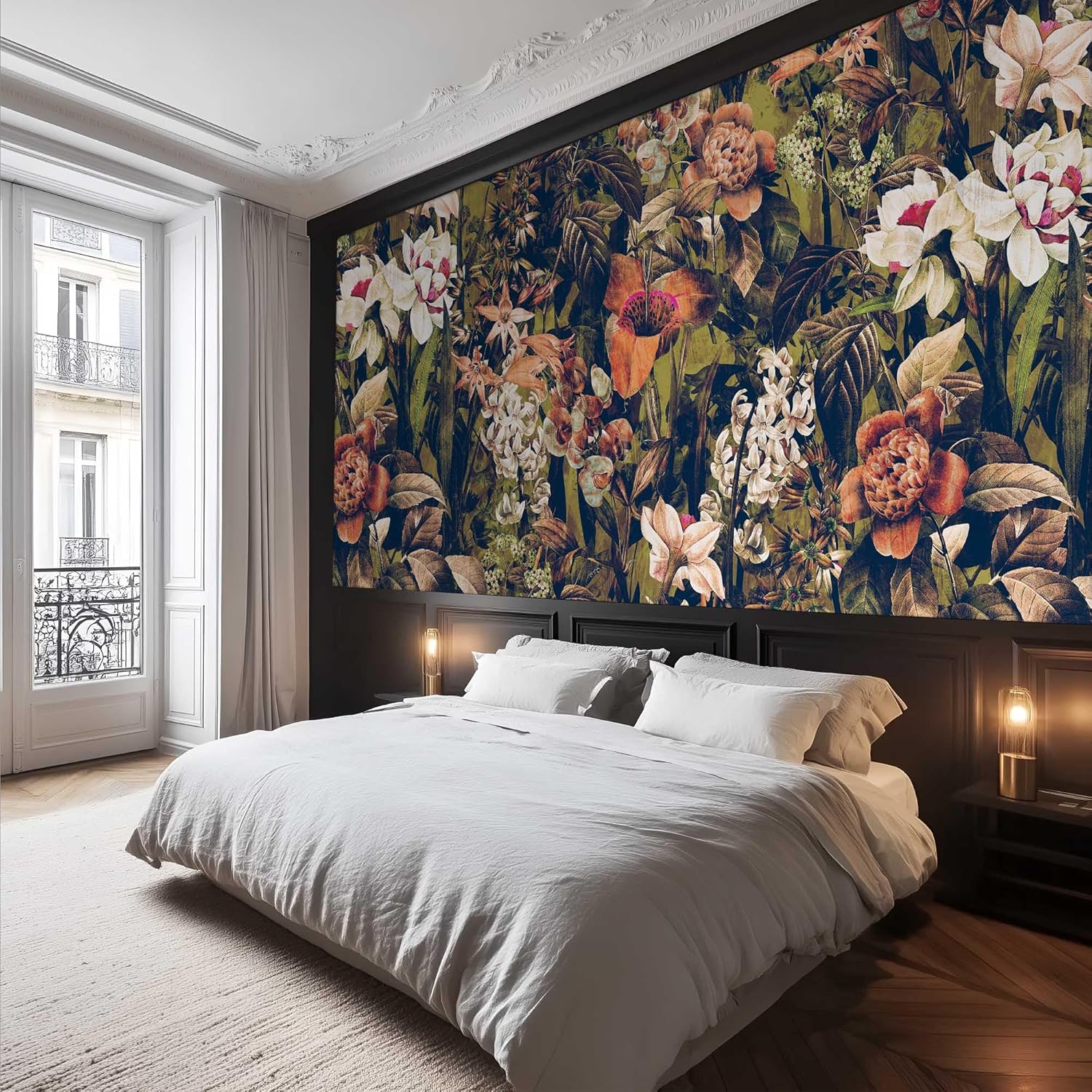 ผ้าม่านแขวนผนังลายดอกไม้หรูหรา - Home Textiles Luxury Curtains บทวิจารณ์และราคา