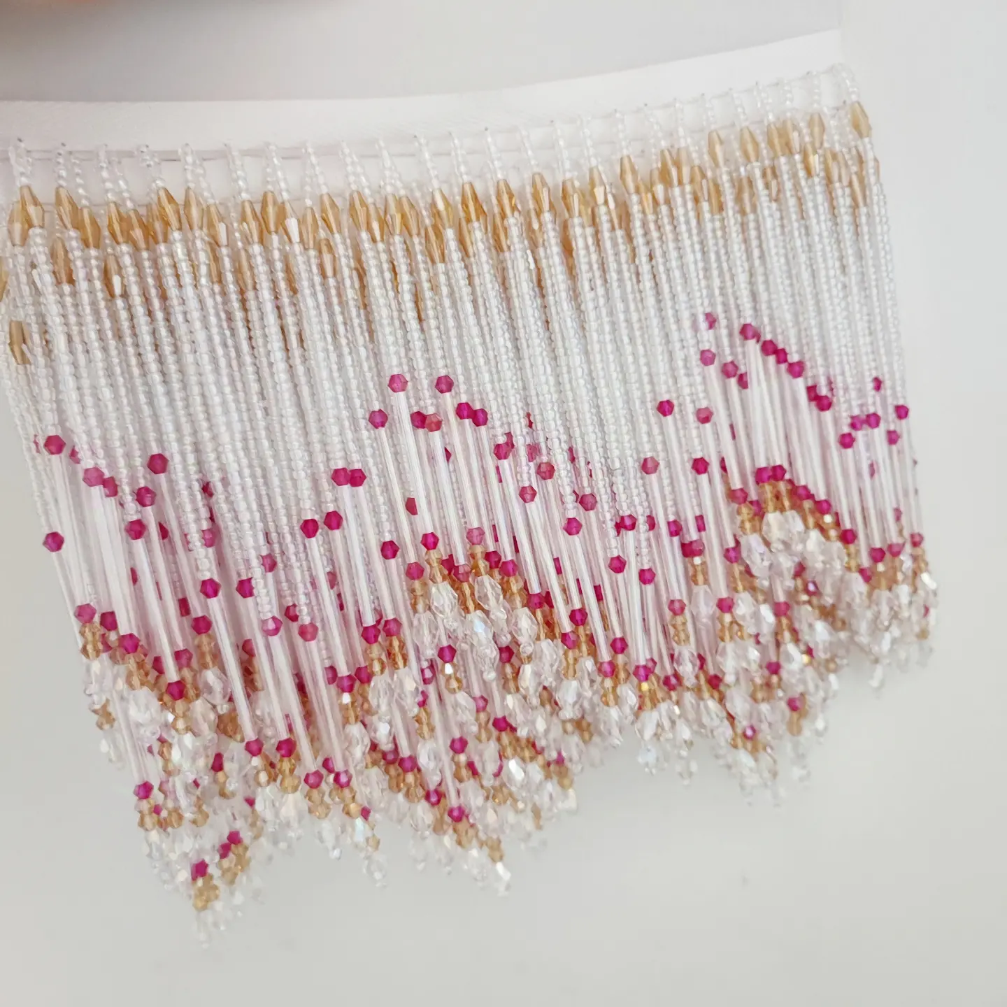 งานฝีมือประดับพู่ลูกปัด ตกแต่ง - Home Textiles Luxury Curtains บทวิจารณ์และราคา