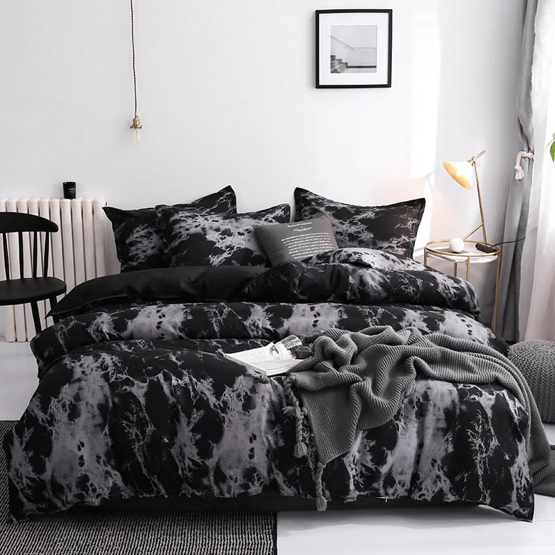 ชุดเครื่องนอนผ้านวมสีดำสุดหรูพ - Home Textiles Store บทวิจารณ์และราคา